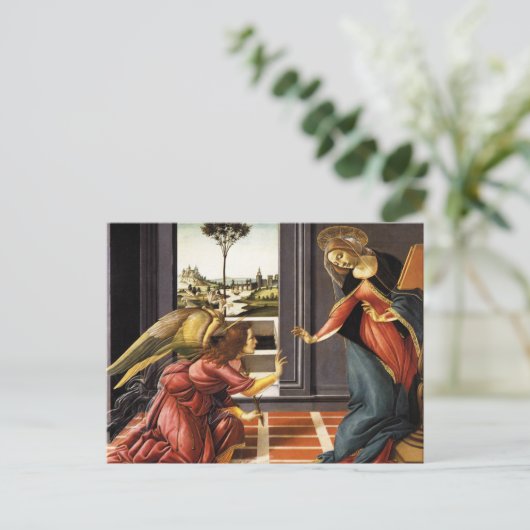 Botticelli Annunciation Briefkaart (Staand voorkant)