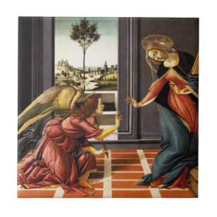 Botticelli Annunciation Tile Tegeltje