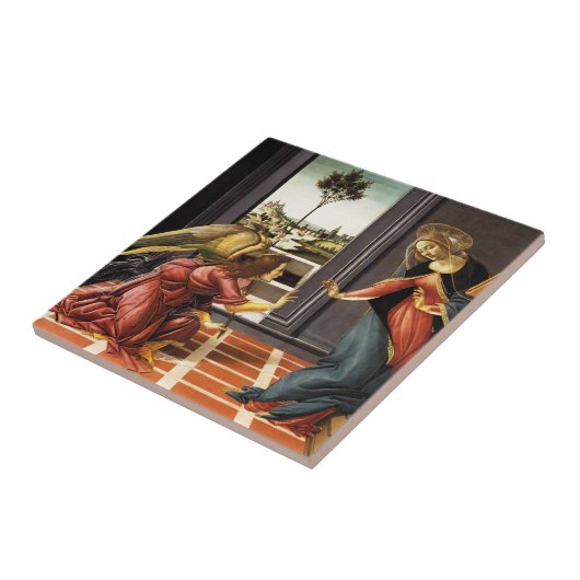 Botticelli Annunciation Tile Tegeltje (Zijkant)