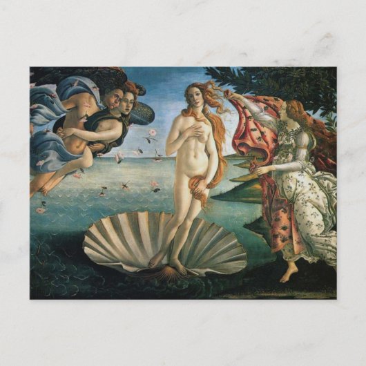 Botticelli Birth of Venus Briefkaart (Voorkant)