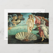 Botticelli - Birth of Venus Briefkaart (Voorkant / Achterkant)