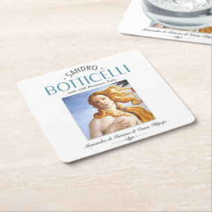 Botticelli Birth of Venus Painting and Painter Bio Kartonnen Onderzetters