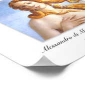 Botticelli Birth of Venus Painting and Painter Bio Poster (Hoek)