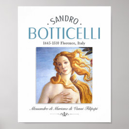 Botticelli Birth of Venus Painting and Painter Bio Poster