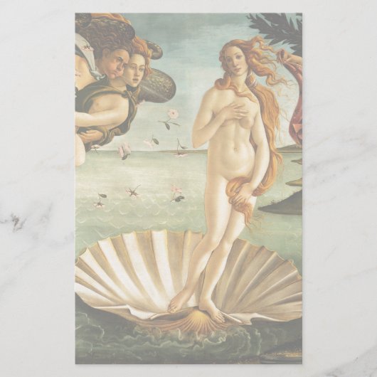 Botticelli Birth of Venus Renaissance Art Painting Briefpapier (Voorkant)