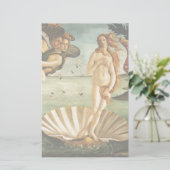 Botticelli Birth of Venus Renaissance Art Painting Briefpapier (Staand voorkant)
