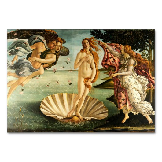 Botticelli Birth of Venus Renaissance Art Painting Kaart (Voorkant)