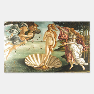 Botticelli Birth of Venus Renaissance Art Painting Rechthoekige Sticker