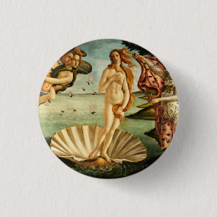 Botticelli Birth of Venus Renaissance Art Painting Ronde Button 3,2 Cm