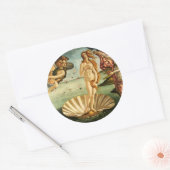 Botticelli Birth of Venus Renaissance Art Painting Ronde Sticker (Envelop)