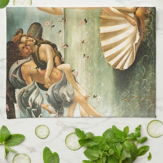 Botticelli Birth of Venus Renaissance Art Painting Theedoek (Gevouwen)