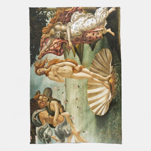 Botticelli Birth of Venus Renaissance Art Painting Theedoek (Verticaal)