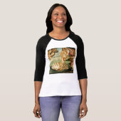 Botticelli Birth of Venus Renaissance  Art T-shirt (Voorkant volledig)
