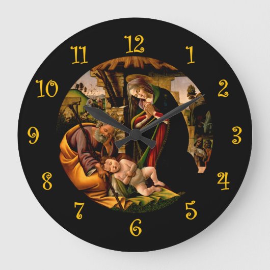 Botticelli ~ De aanbidding van het Christuskind ~ Grote Klok (Voorkant)