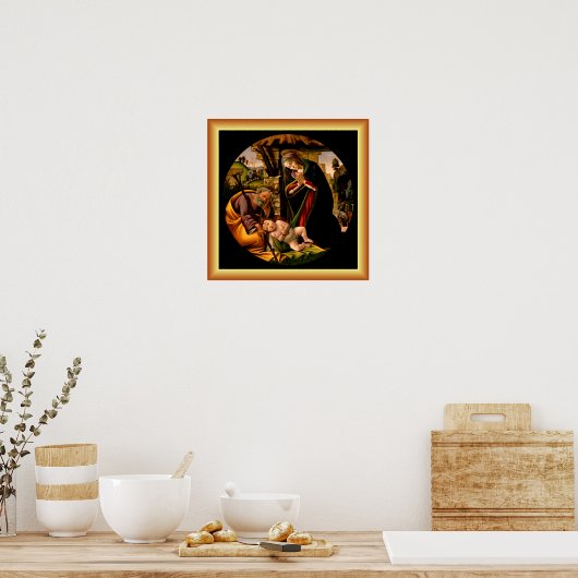 Botticelli: De aanbidding van het Christuskind ~ Poster (Keuken)