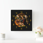 Botticelli ~ De aanbidding van het Christuskind ~ Vierkante Klok (Huis)