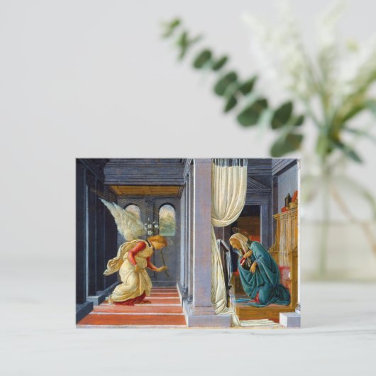 Botticelli De aankondiging Briefkaart (Staand voorkant)