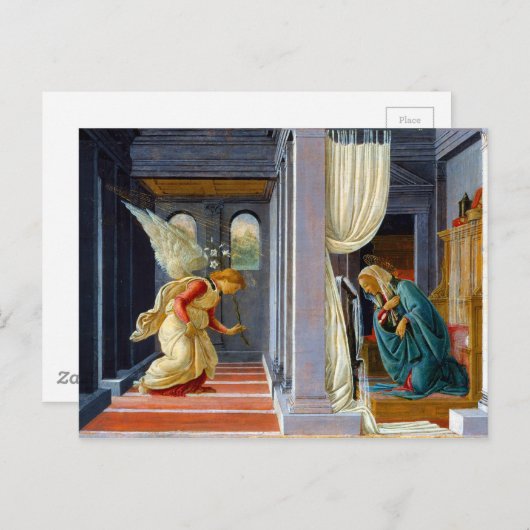 Botticelli De aankondiging Briefkaart (Voorkant / Achterkant)