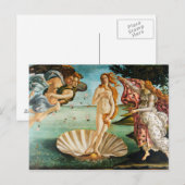 BOTTICELLI - De geboorte van Venus 1483 Briefkaart (Voorkant / Achterkant)
