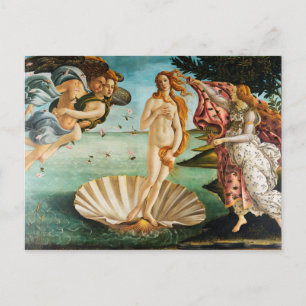 BOTTICELLI - De geboorte van Venus 1483 Briefkaart