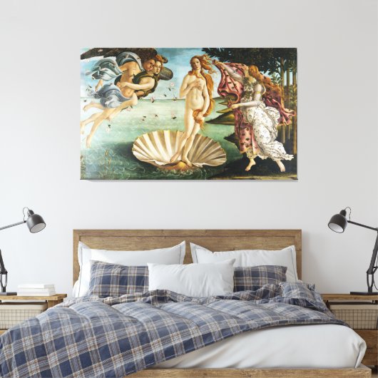 BOTTICELLI - De geboorte van Venus 1483 Canvas Afdruk (Insitu (Slaapkamer))