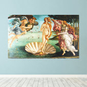 BOTTICELLI - De geboorte van Venus 1483 Canvas Afdruk (Insitu (Houten vloer))