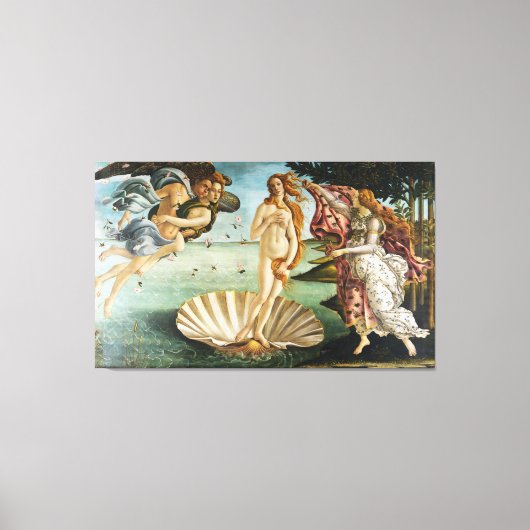BOTTICELLI - De geboorte van Venus 1483 Canvas Afdruk (Voorkant)
