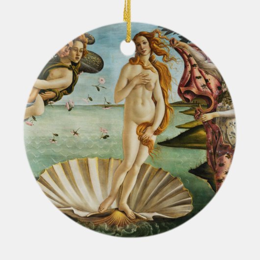 BOTTICELLI - De geboorte van Venus 1483 Keramisch Ornament (Achterkant)