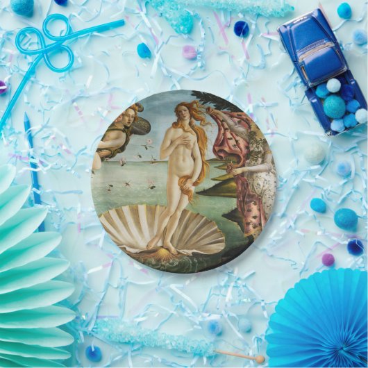 BOTTICELLI - De geboorte van Venus 1483 Papieren Bordje (Feest)