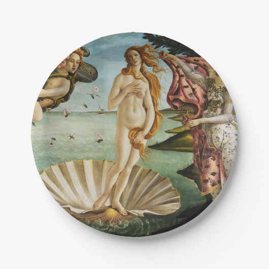 BOTTICELLI - De geboorte van Venus 1483 Papieren Bordje (Voorkant)