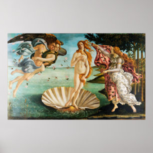 BOTTICELLI - De geboorte van Venus 1483 Poster