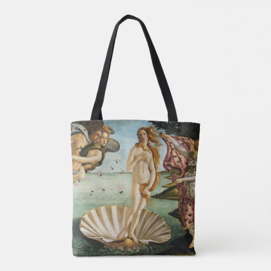 BOTTICELLI - De geboorte van Venus 1483 Tote Bag (Achterkant)