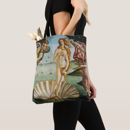 BOTTICELLI - De geboorte van Venus 1483 Tote Bag (Dichtbij)