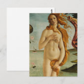 Botticelli De geboorte van Venus Briefkaart (Voorkant / Achterkant)