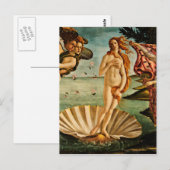 Botticelli - de geboorte van Venus Briefkaart (Voorkant / Achterkant)
