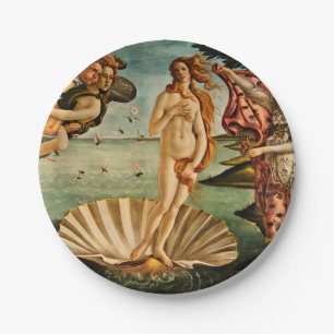 Botticelli - de geboorte van Venus Papieren Bordje