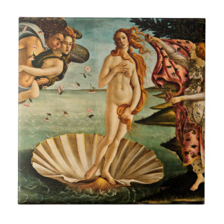 Botticelli - de geboorte van Venus Tegeltje