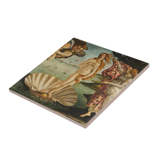 Botticelli De geboorte van Venus Tile Tegeltje (Zijkant)