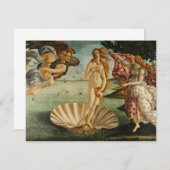 Botticelli De geboorte van Venus-uitnodigingen Kaart (Voorkant / Achterkant)
