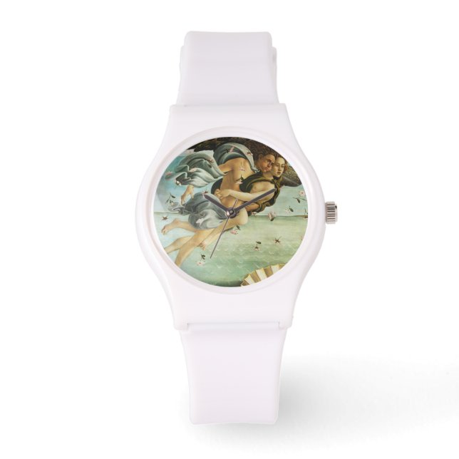 Botticelli "De Geboorte van Venus - Zephyr & Chlor Horloge (Voorkant)
