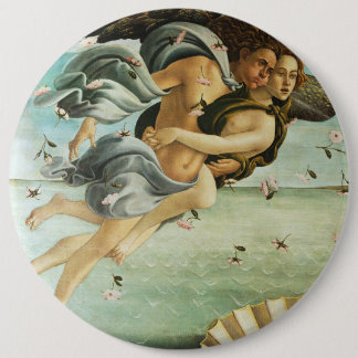 Botticelli "De geboorte van Venus - Zephyr & Chlor Ronde Button 6,0 Cm