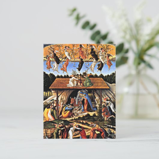 Botticelli - De Mystieke Geboorte Briefkaart (Staand voorkant)