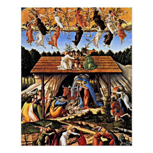 Botticelli - De Mystieke Geboorte Perfect Poster (Voorkant)