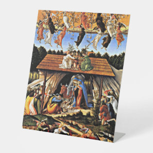 Botticelli - De mystieke geboorte Reclamebord Met Voetstuk