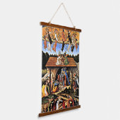 Botticelli - De mystieke Nativiteit Hangend Wandkleed (Gebogen)