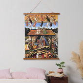 Botticelli - De mystieke Nativiteit Hangend Wandkleed (Slaapkamer)