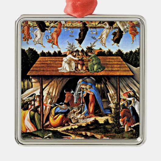 Botticelli - De mystieke Nativiteit Metalen Ornament (Voorkant)