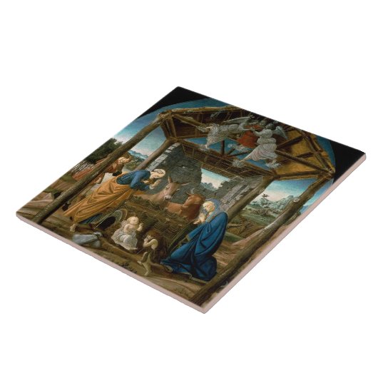 Botticelli - De nationaliteit, Tegeltje (Zijkant)