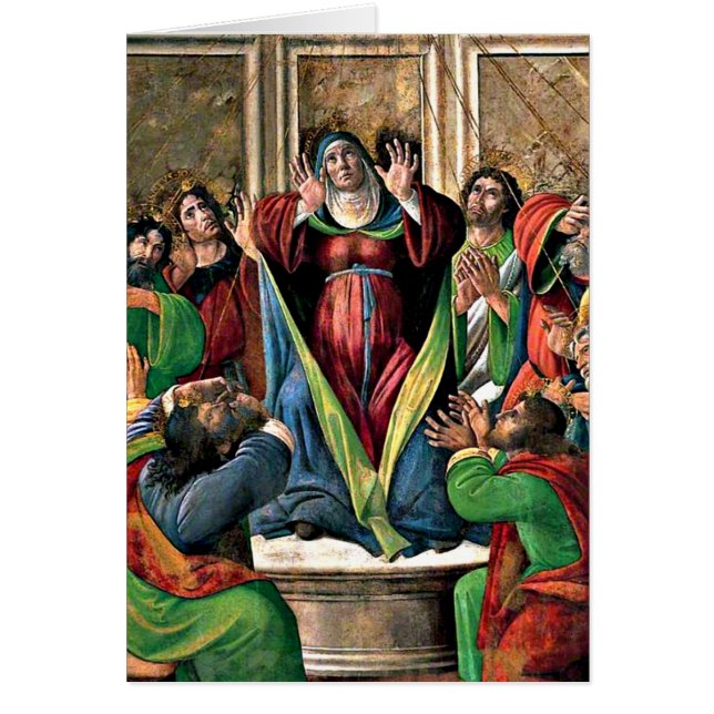 Botticelli - De nederdaling van de Heilige Geest (Voorkant)