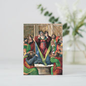 Botticelli - De nederdaling van de Heilige Geest Briefkaart (Staand voorkant)